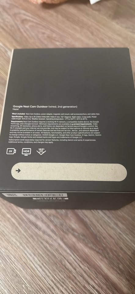 Google - Nest Cam Outdoor (wired, 2nd gen) - 2K Video and Gemini - photo 3