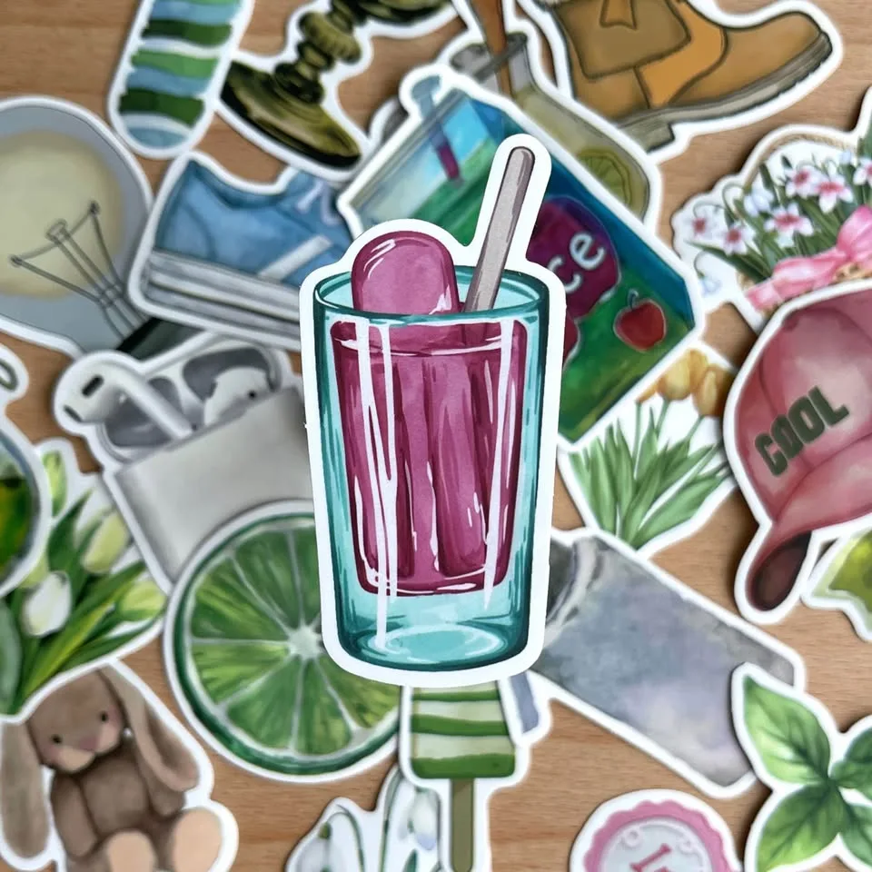 Pack of 25 Minimalist Doodle Stickers #2 image indicator(3)