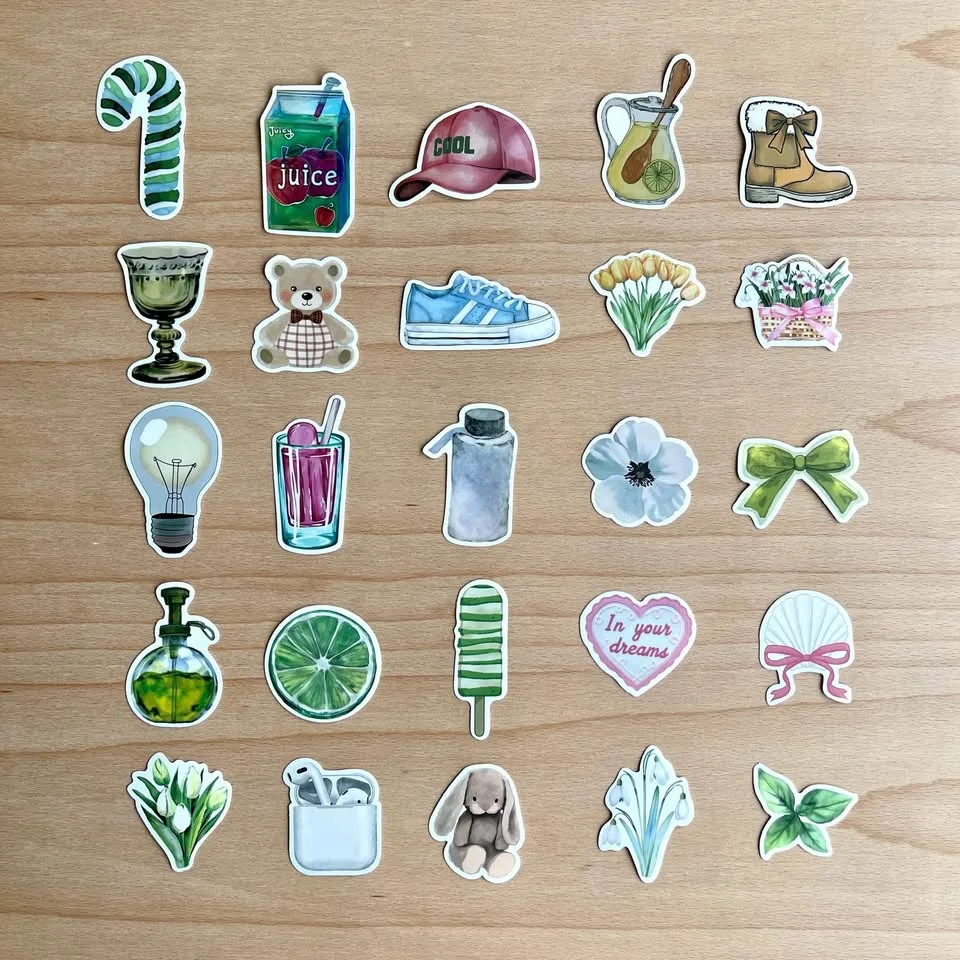 Pack of 25 Minimalist Doodle Stickers #2 image indicator(6)