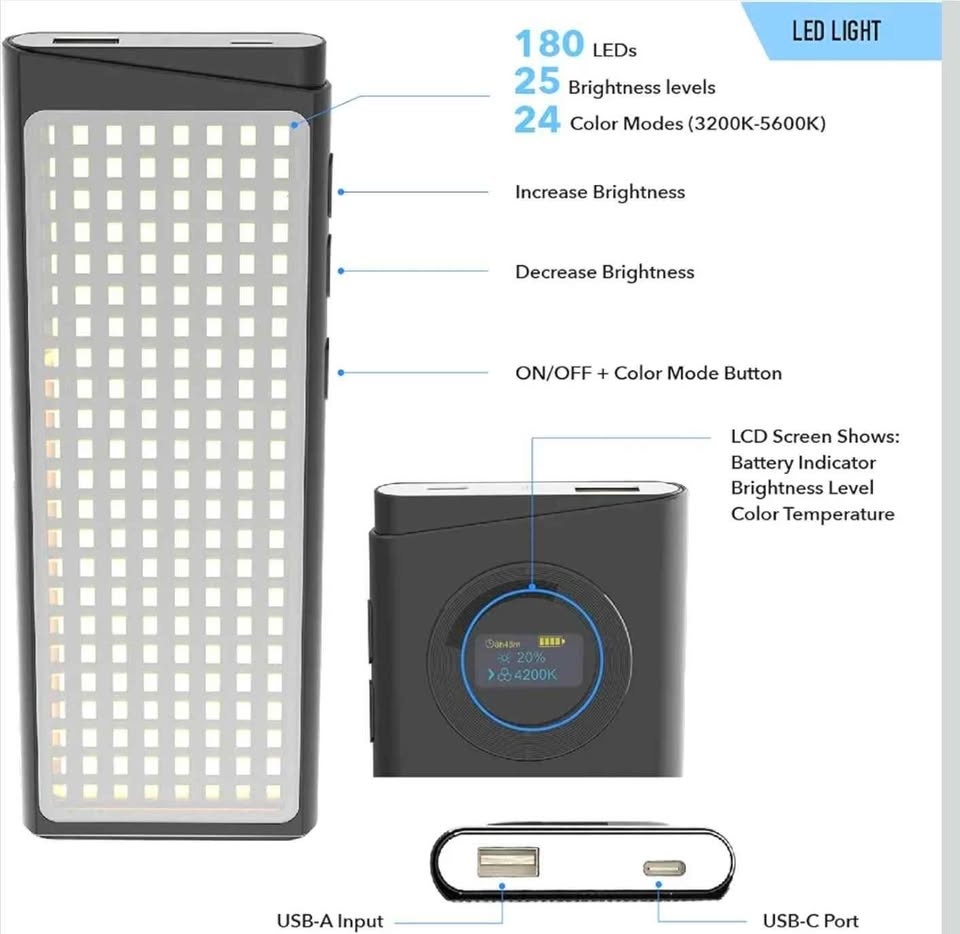 DigiPower LED Light with Powerbank & Pro Stand - photo 3