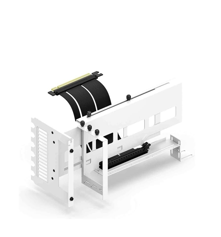 EZDIY-FAB Vertical PCIe 4.0 GPU Mount - White