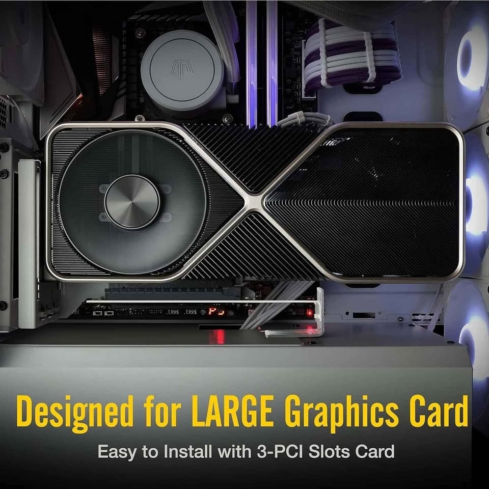 EZDIY-FAB Vertical PCIe 4.0 GPU Mount - White - photo 3