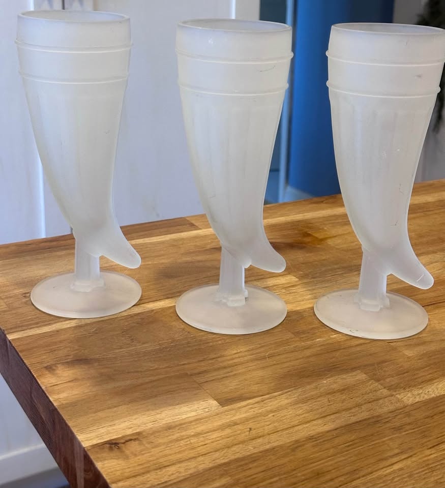 Vintage Powder Horn Pilsner Glasses - photo 2