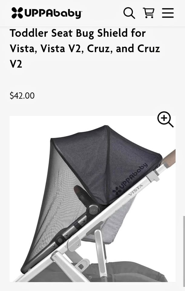 Uppababy Mosquito Net for Toddler Seat