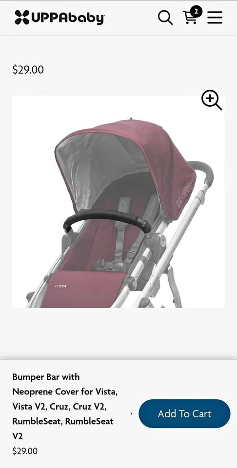 Uppababy neoprene bumper bar