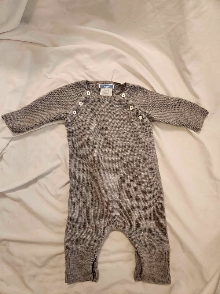Jacadi PARIS merino wool jumpsuit (3M)