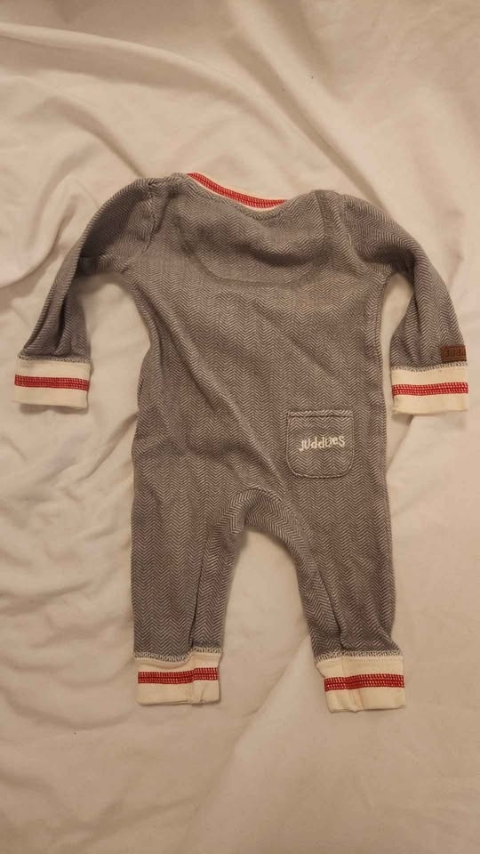 Juddlies Sleeper NB (Newborn, up to 8 lbs) - Grey - photo 2