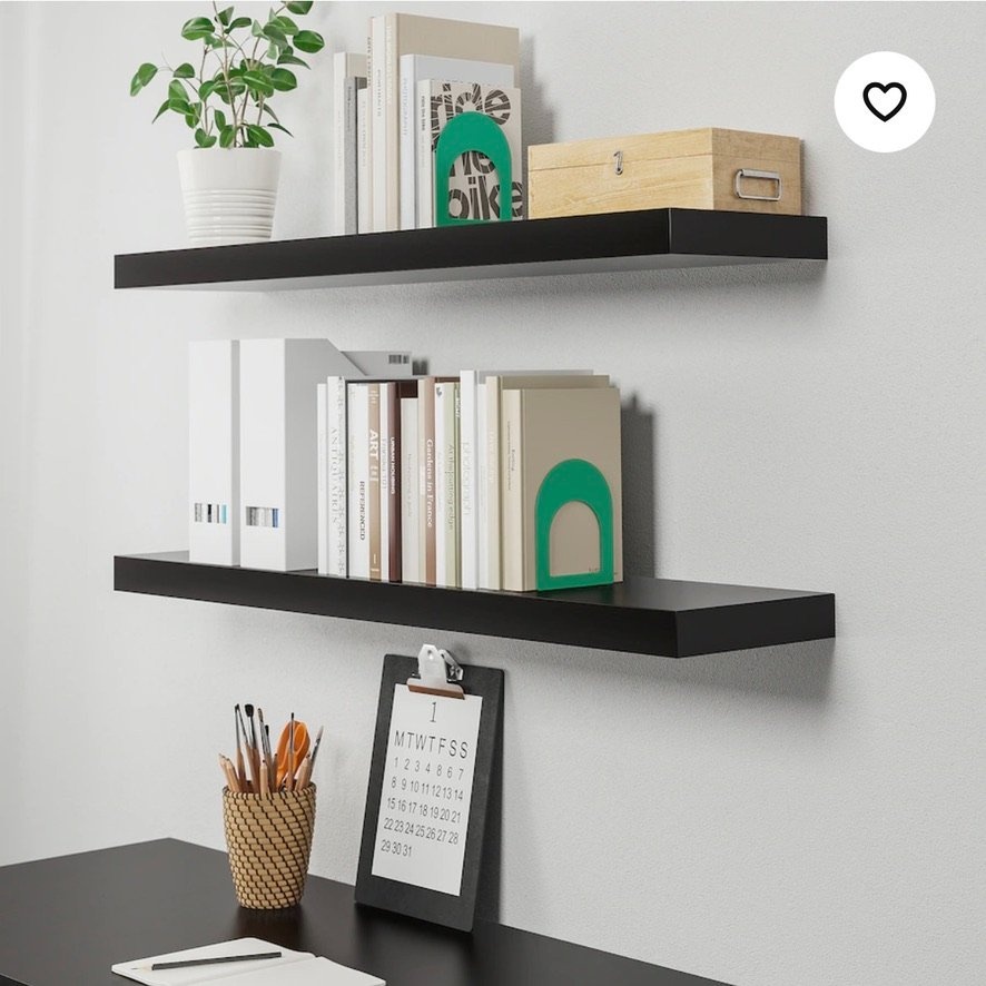 IKEA LACK Wall shelf, black-brown, 43 1/4x10 1/4 " - photo 2