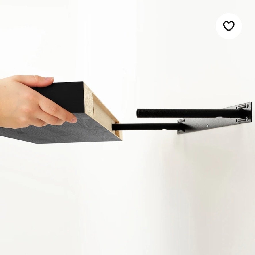 IKEA LACK Wall shelf, black-brown, 43 1/4x10 1/4 " - photo 3