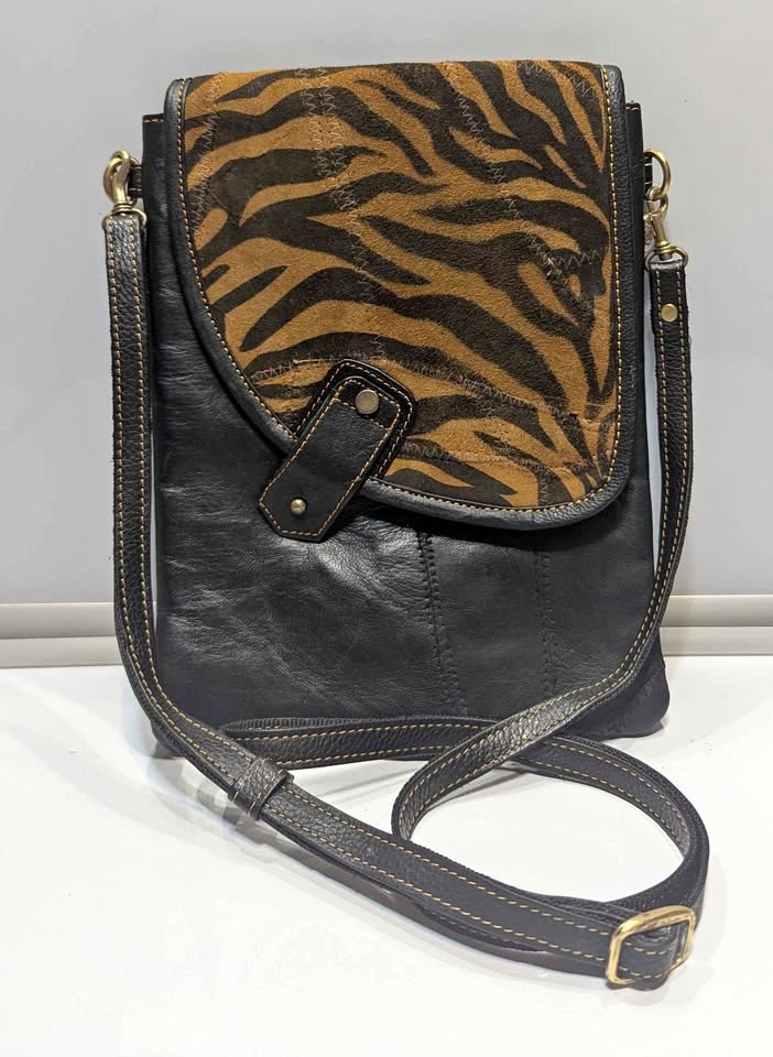 Vaan & Co. Zebra Crossbody Bag - Unique & Sustainable