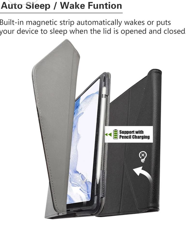 Galaxy Tab S8 Plus Case, S7 FE Case, Folio Cover - photo 4