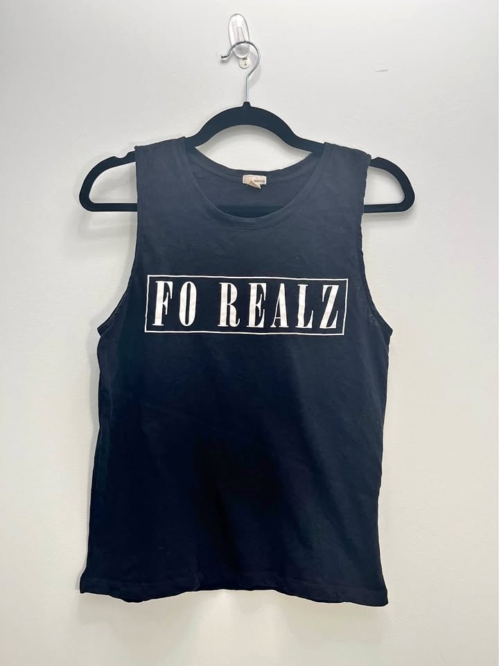 FO REALZ Black Tank Top