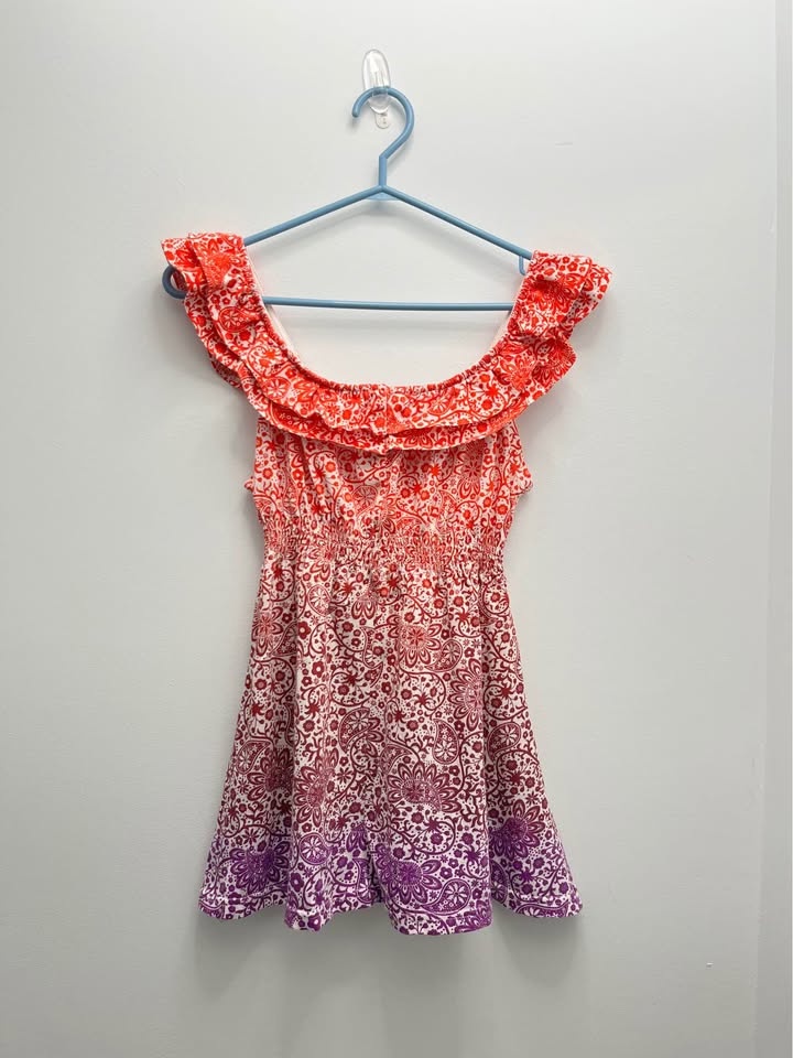 Orange-Violet Gradient Flowy Top - photo 2