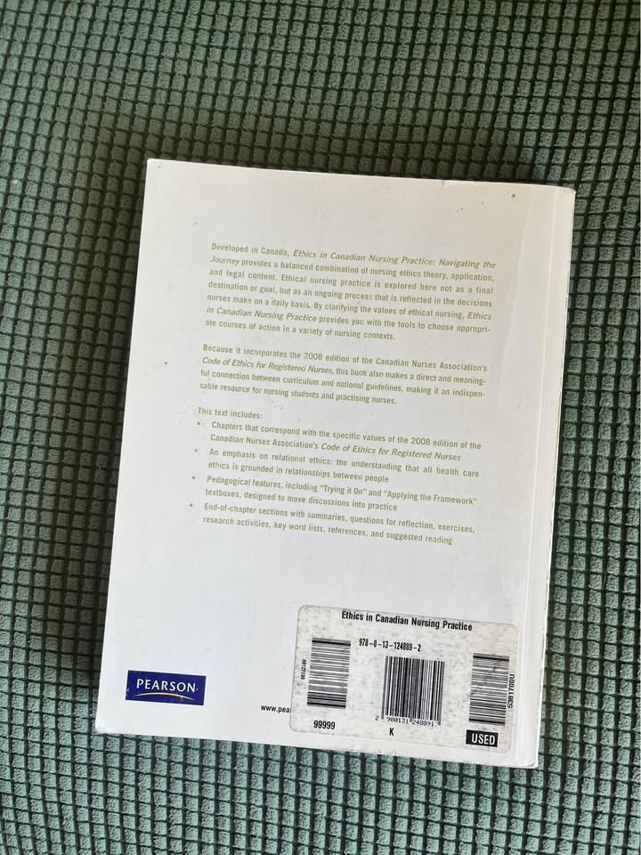 Pearson Ethics in Canadian Nursing Practice - photo 2