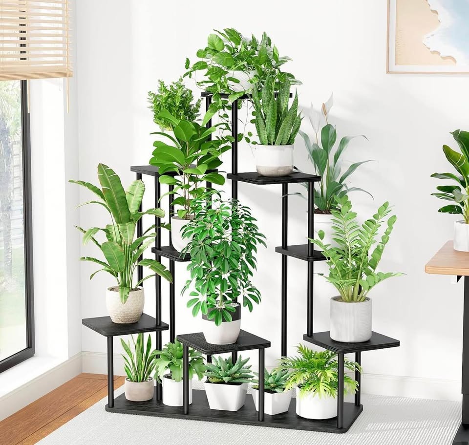 Bamworld 9-Tier Tall Metal Plant Stand - Assembled 🥕 - photo 2