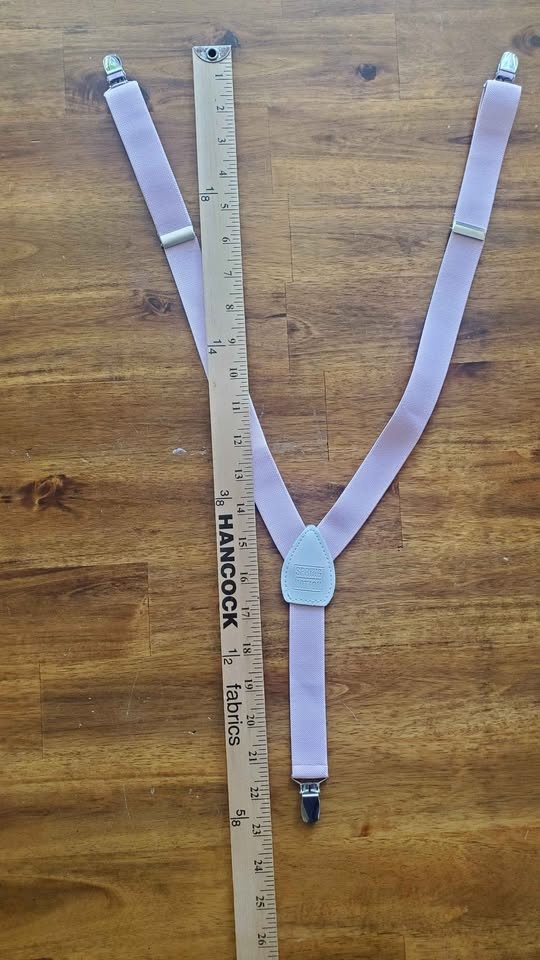 Boys Suspenders - Ring Boy, Ring Bearer - 1 Black, 2 Pink - photo 5