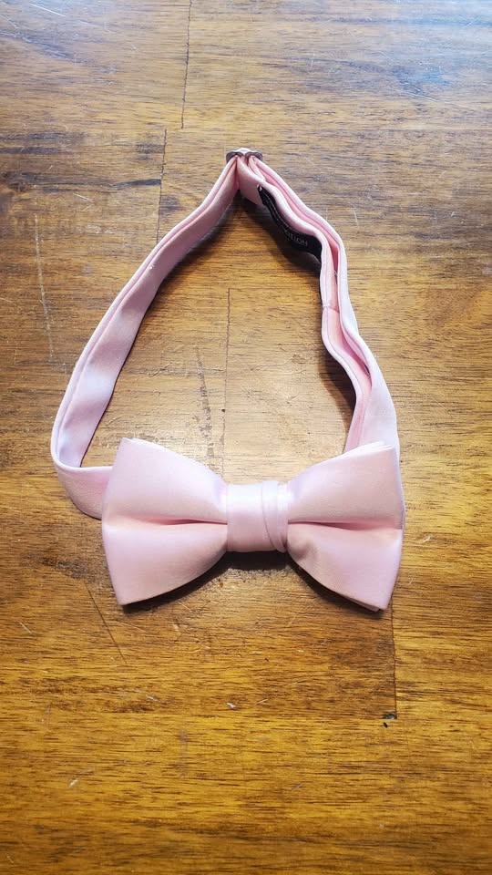 Boys Light Pink Bowtie with Adjustable Strap - 2 available - photo 2