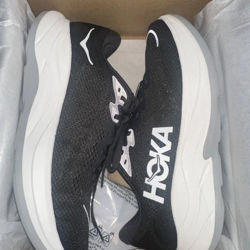 Hoka One One Rincon 4 Men's Size 10D Running Shoes Black/White