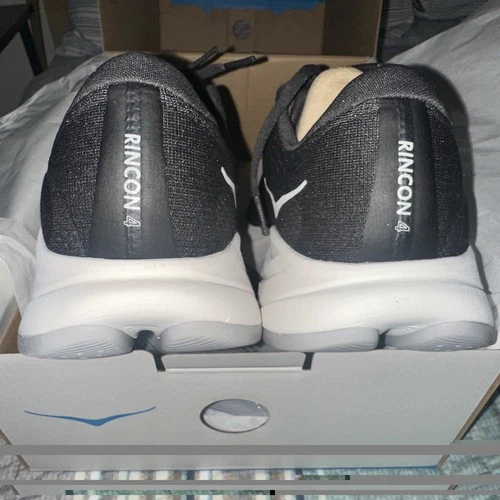 Hoka One One Rincon 4 Men's Size 10D Running Shoes Black/White - photo 2