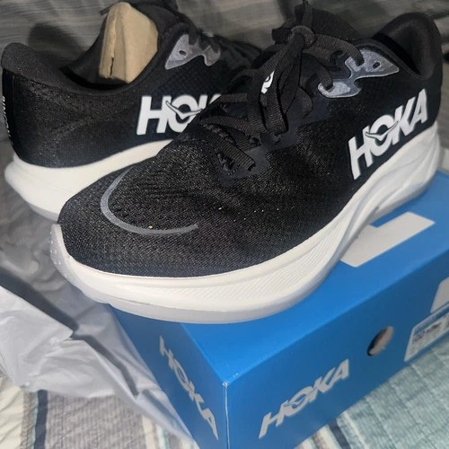 Hoka One One Rincon 4 Men's Size 10D Running Shoes Black/White - photo 3