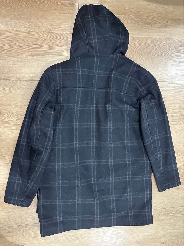 GUESS Los Angeles Men's Plaid Toggle Duffle Coat - Like New! - photo 3