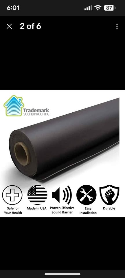 Mass Loaded Vinyl Soundproofing - 1 Lb MLV, 4x10 Sf - photo 2
