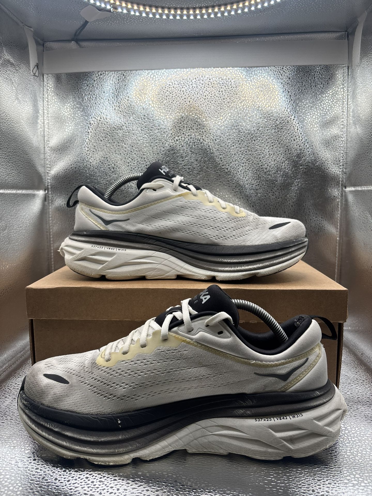Hoka One One Bondi 8 White Black - photo 5