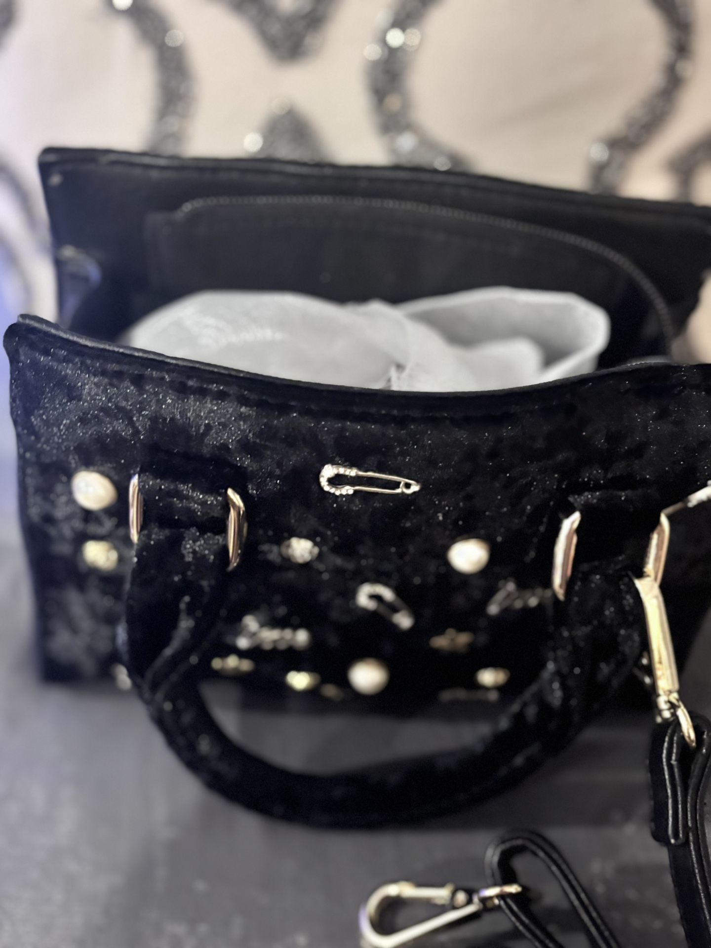 Call It Spring Velvet Mini Bag
