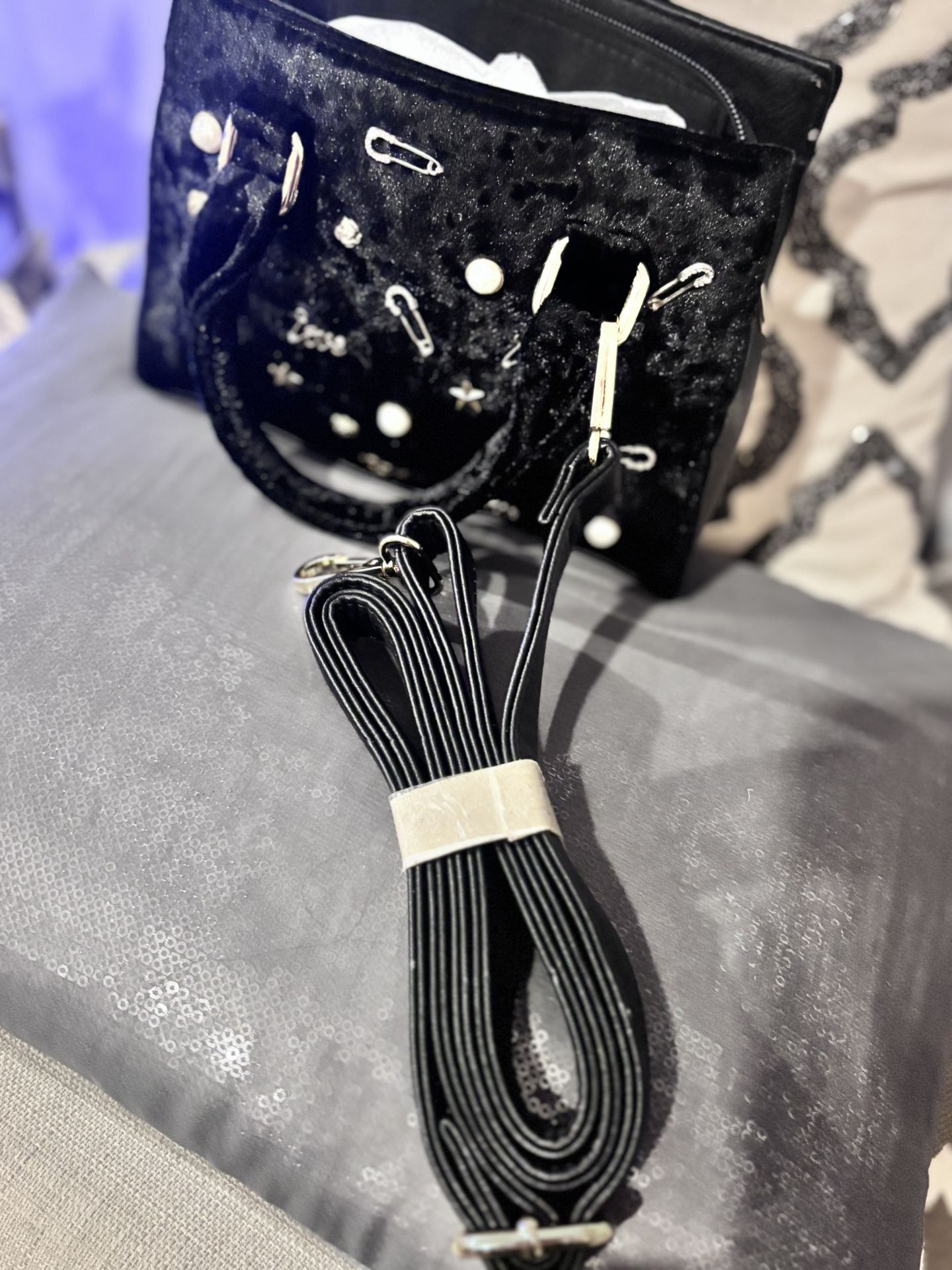 Call It Spring Velvet Mini Bag - photo 5
