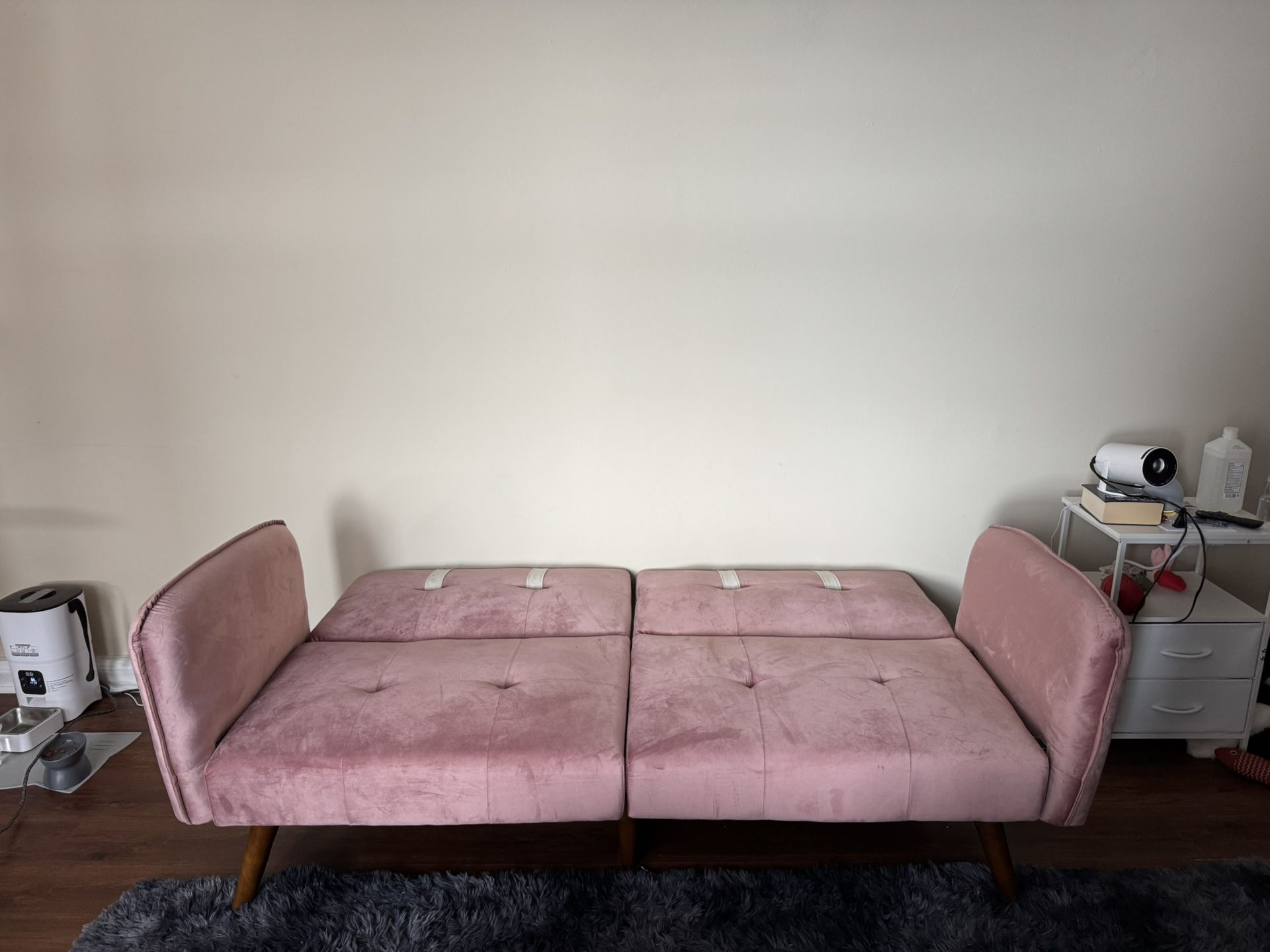 Velvet Futon Couch Sofa Bed – Twin Size - photo 2