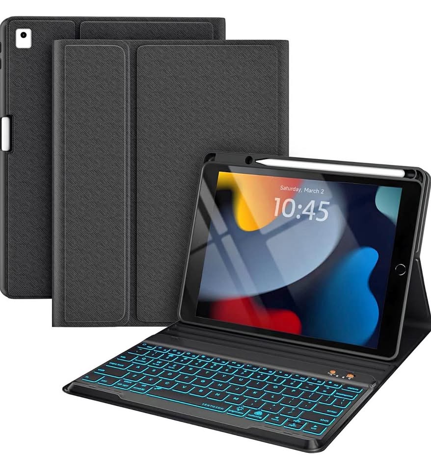 Keyboard Case for iPad 9th/8th/7th Gen 10.2, Pro 10.5