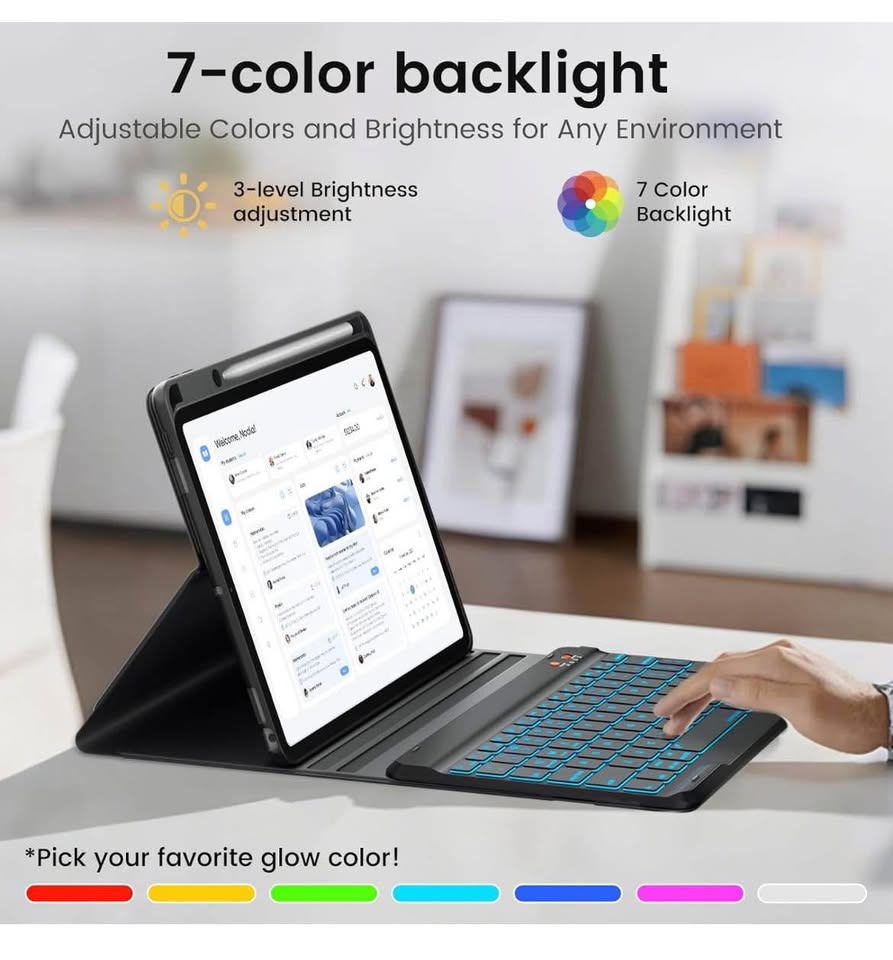 Keyboard Case for iPad 9th/8th/7th Gen 10.2, Pro 10.5 - photo 3