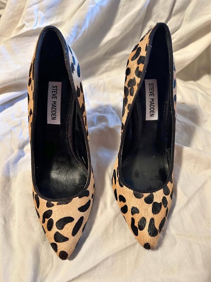 High heeled shoes