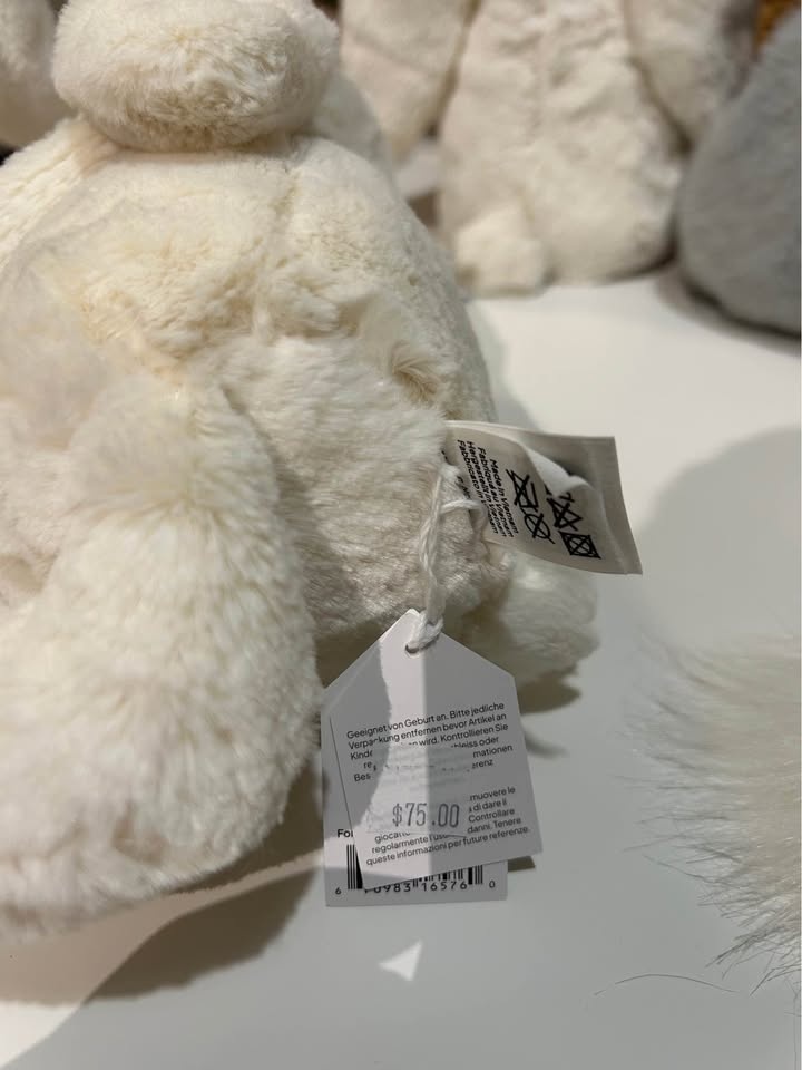 Jellycat - Cream Bunny with Rose or heart - photo 4
