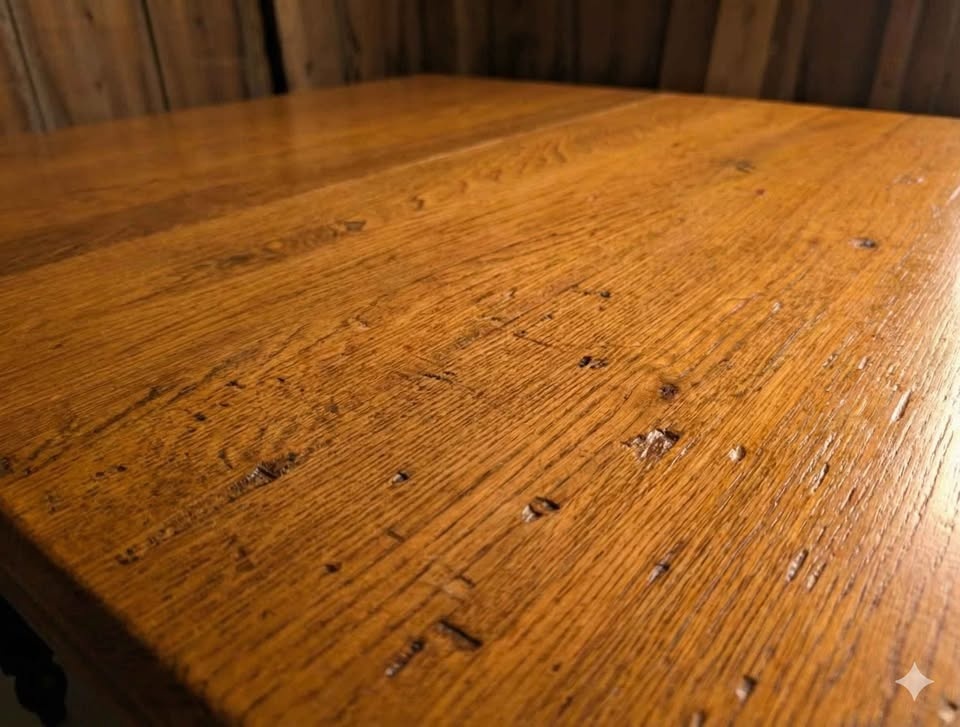Antique 1920s Oak Draw-Leaf Dining Table | Restored Farmhouse St - photo 4