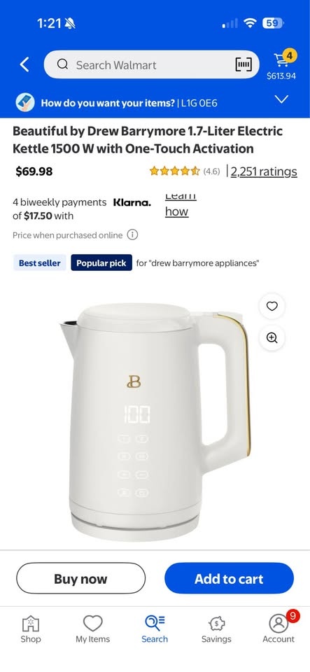 Beautiful by Drew Barrymore Electric Kettle – 1.7L (Almost New) - photo 3