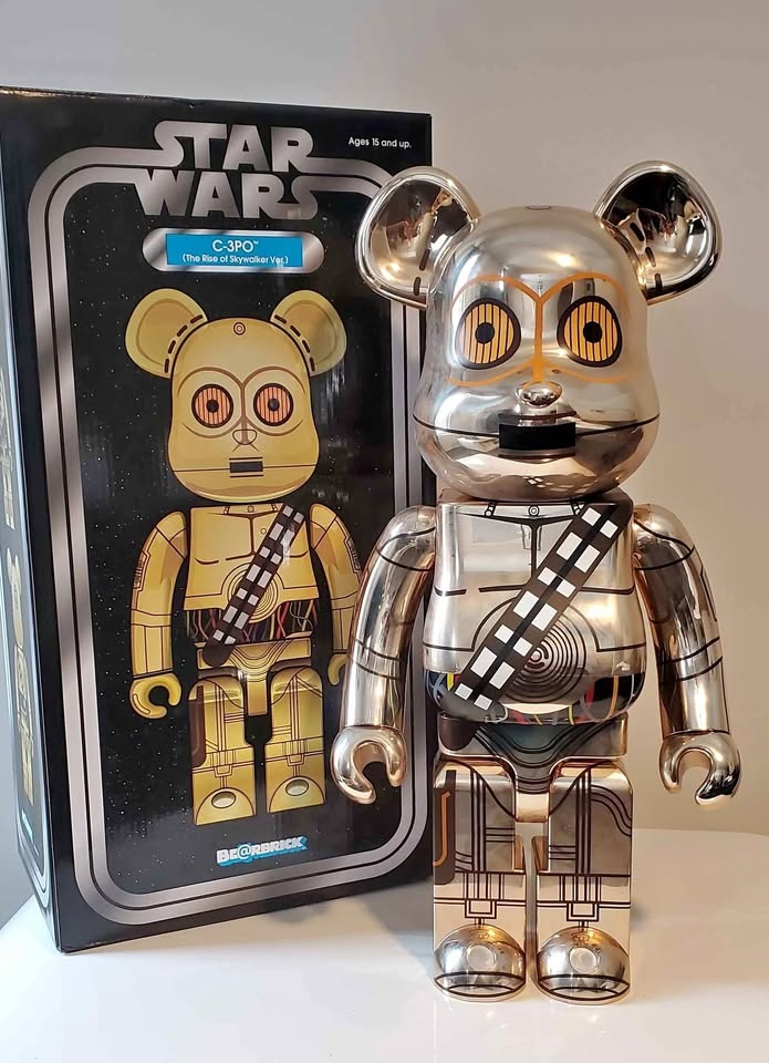 BEARBRICK Star Wars C-3PO EP9 1000% Figure Gold