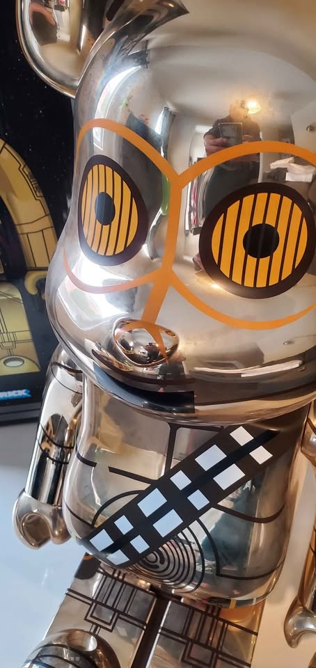 BEARBRICK Star Wars C-3PO EP9 1000% Figure Gold - photo 3