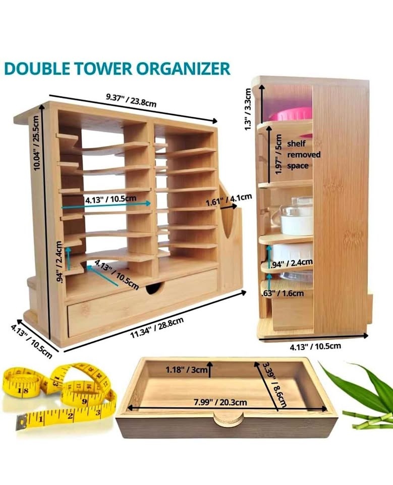 Indybe Bamboo Tumbler Lid Organizer ( Brand new in box)