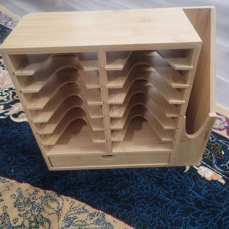 Indybe Bamboo Tumbler Lid Organizer ( Brand new in box) - photo 4