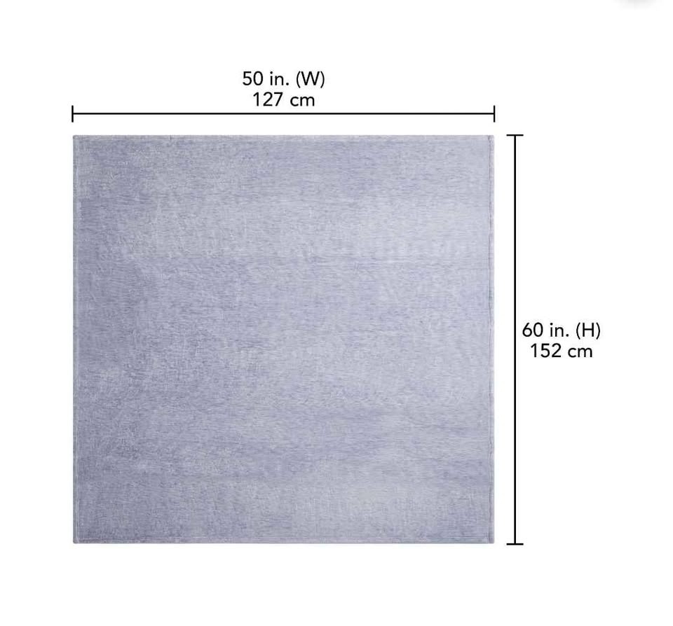 HOMETRENDS Blue Mélange Plush Throw 50x60 inches (Brand new) - photo 3