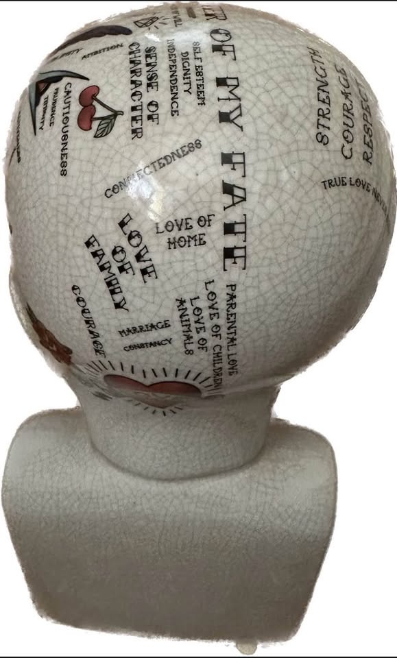 Phrenology tattoo bust - photo 3