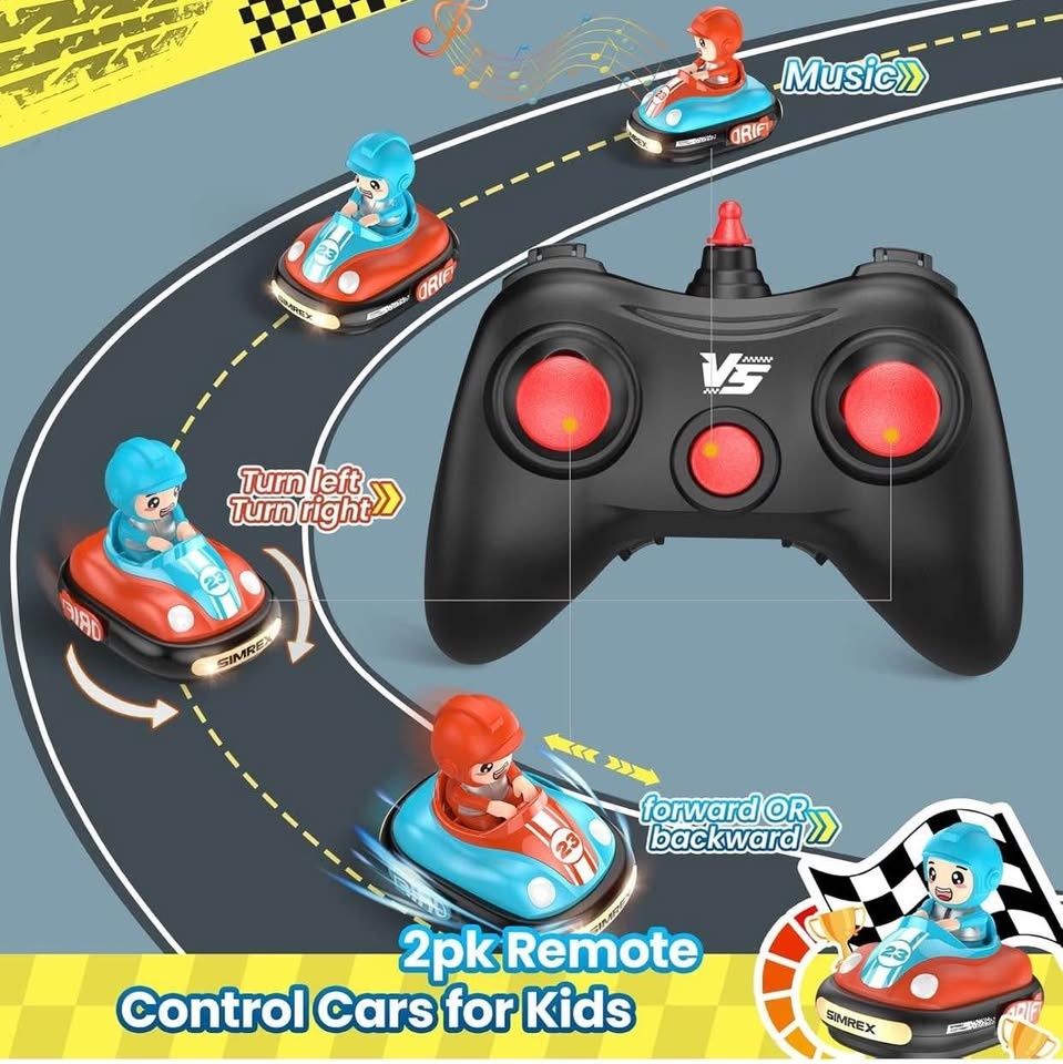 (New) Remote Control Bumper Car set of 2 - photo 4