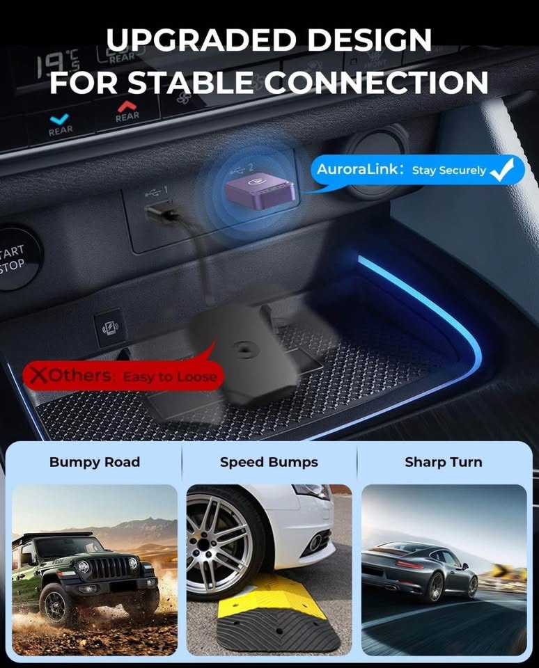 (New) Wireless CarPlay Adapter for iPhone & Android - photo 5