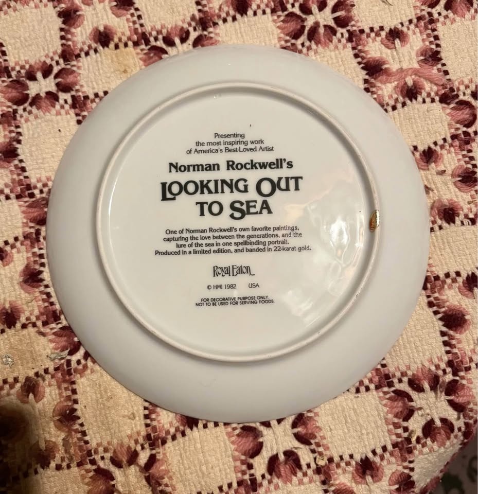 Norman rockwells looking out to sea 1982 - photo 2