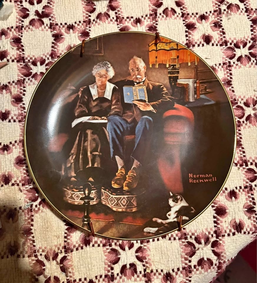 Norman Rockwell evening ease 8.5 inch