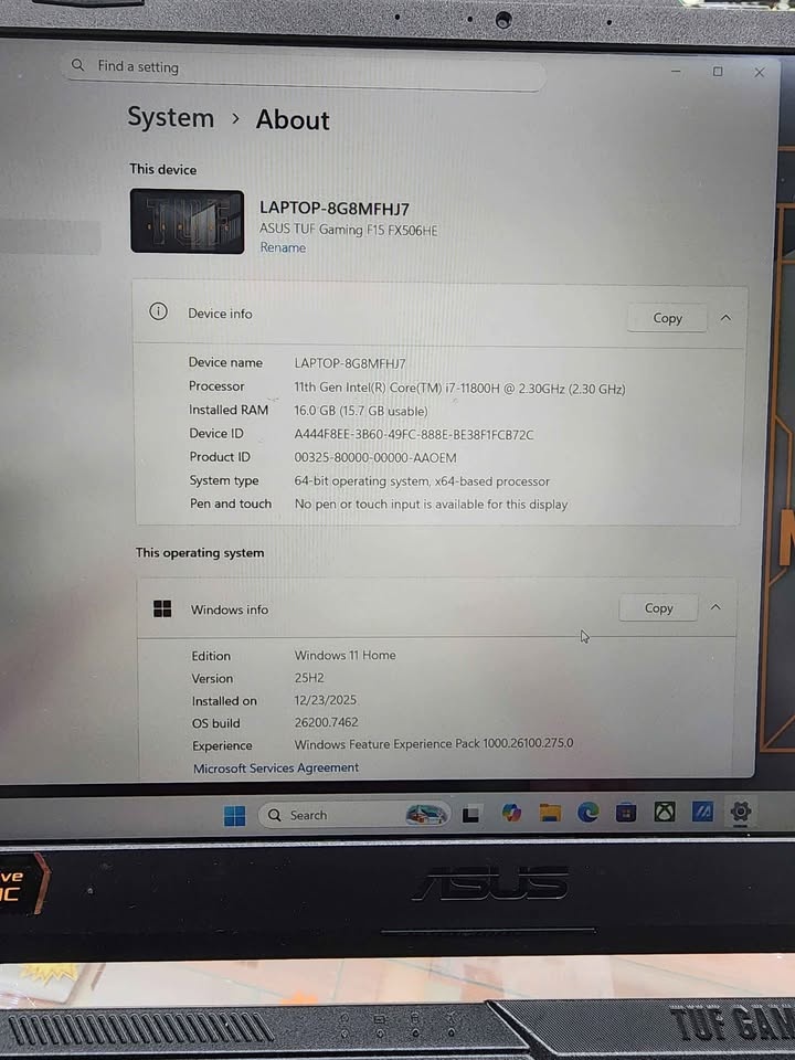 ASUS TUF F15 - photo 2