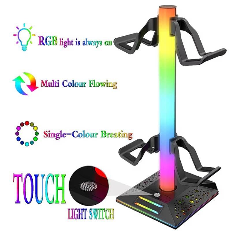 RGB Gaming Controller Stand, Headphone and Controller Holder - photo 4