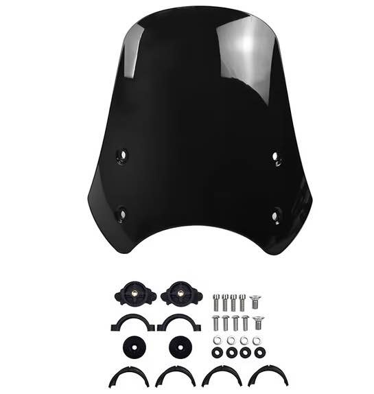 Midimttop Motorcycle WindScreen for Universal Har-Ley - photo 2