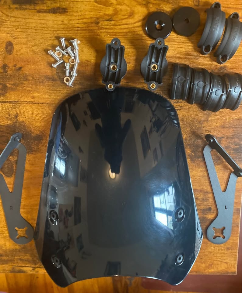 Midimttop Motorcycle WindScreen for Universal Har-Ley - photo 3